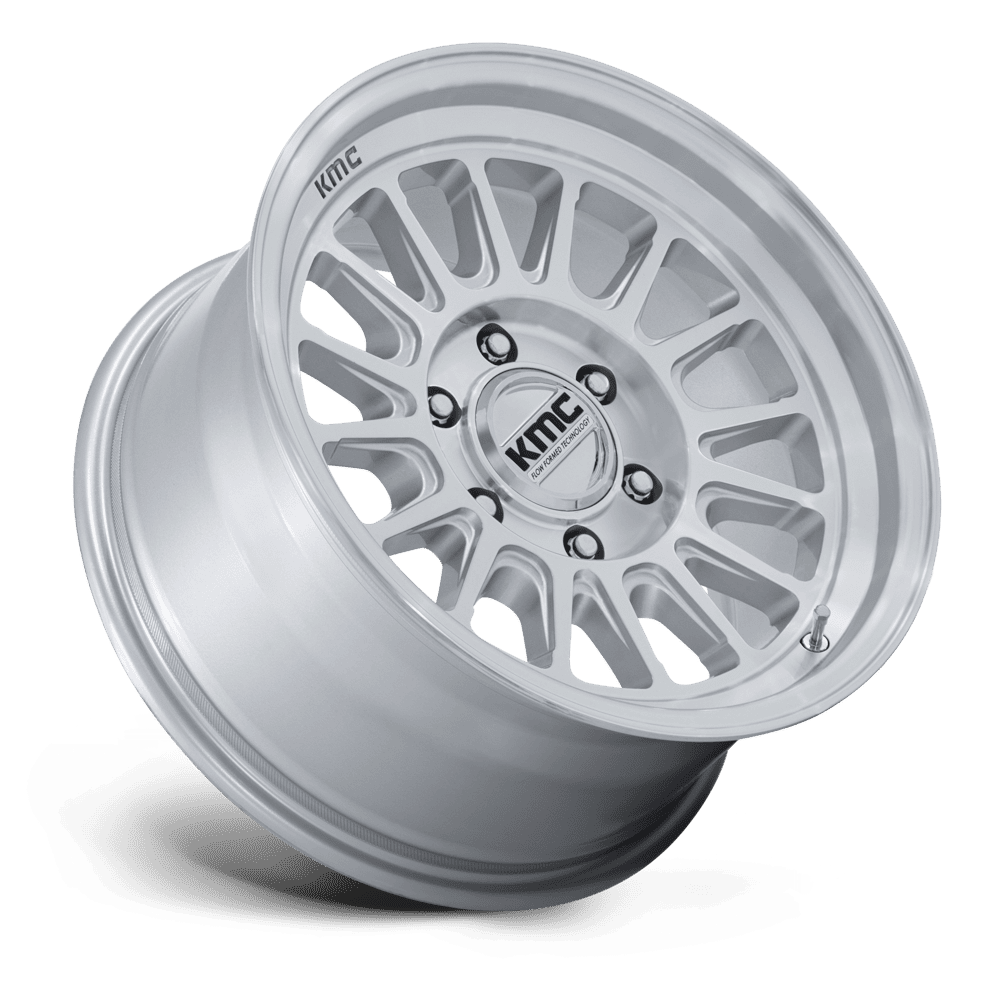 KMC ホイール KM733 IMPACT FFT | GLOSS SILVER W/ MACHINED FACE