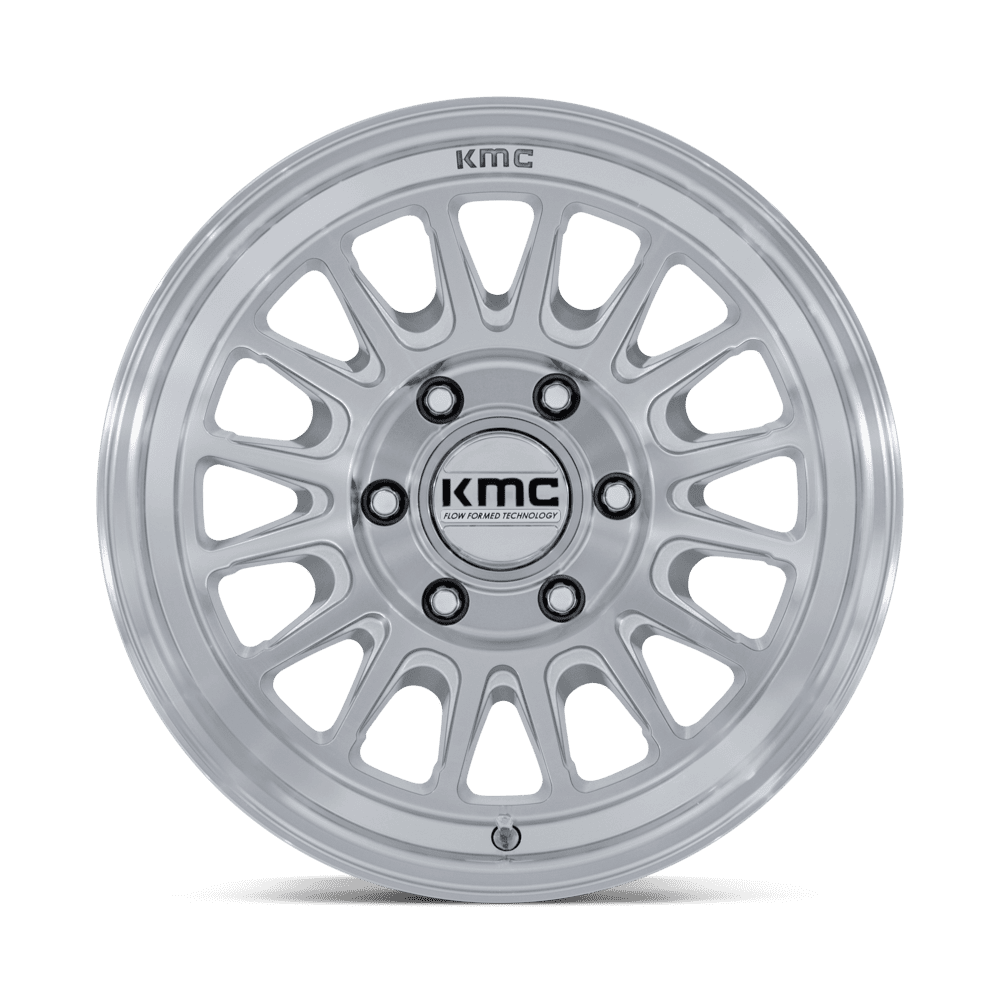 KMC ホイール KM733 IMPACT FFT | GLOSS SILVER W/ MACHINED FACE