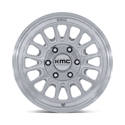 KMC ホイール KM733 IMPACT FFT | GLOSS SILVER W/ MACHINED FACE
