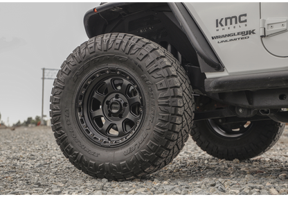 kmc ホイール KM548 CHASE | SATIN BLACK W/ GLOSS BLACK LIP