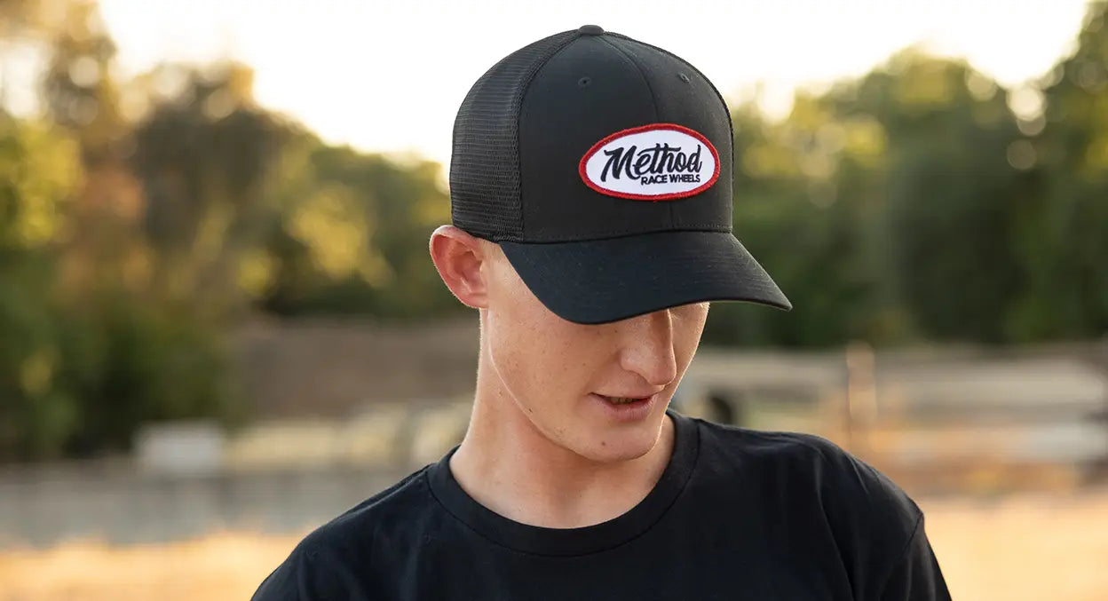 Method Race Wheels Mechanic Curve Bill Trucker Hat Snapback Black