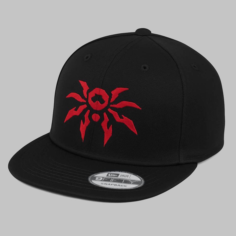 Poison Spyder ICON New Era スナップバック フラットビル ハット (ブラック)