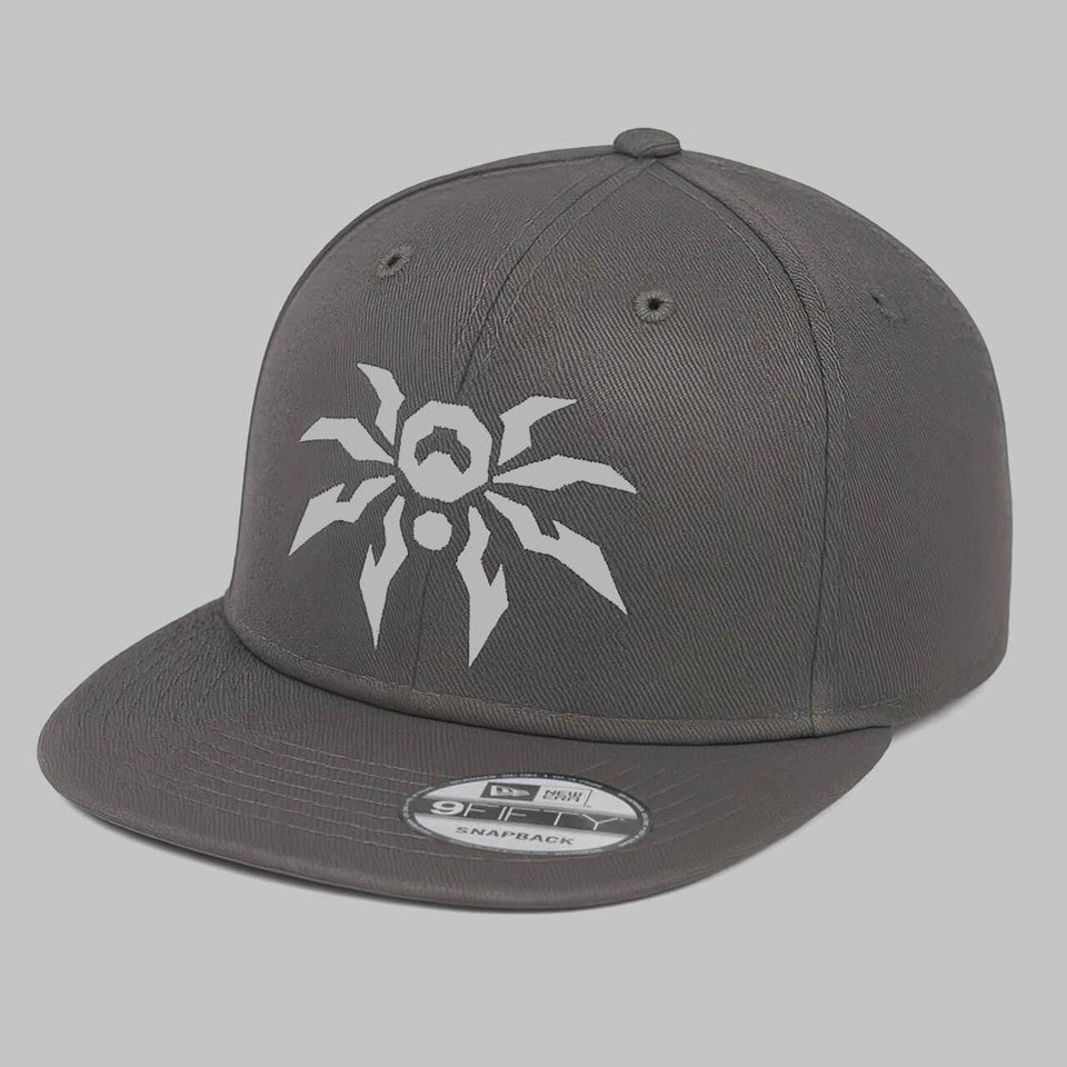 Poison Spyder ICON New Era スナップバック フラットビル ハット (チャコール)