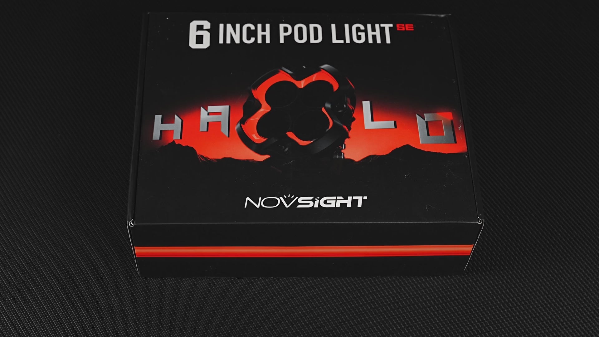 NOVSIGHT HALO SEシリーズ 6インチ LEDポッドライト レッド＆ホワイト