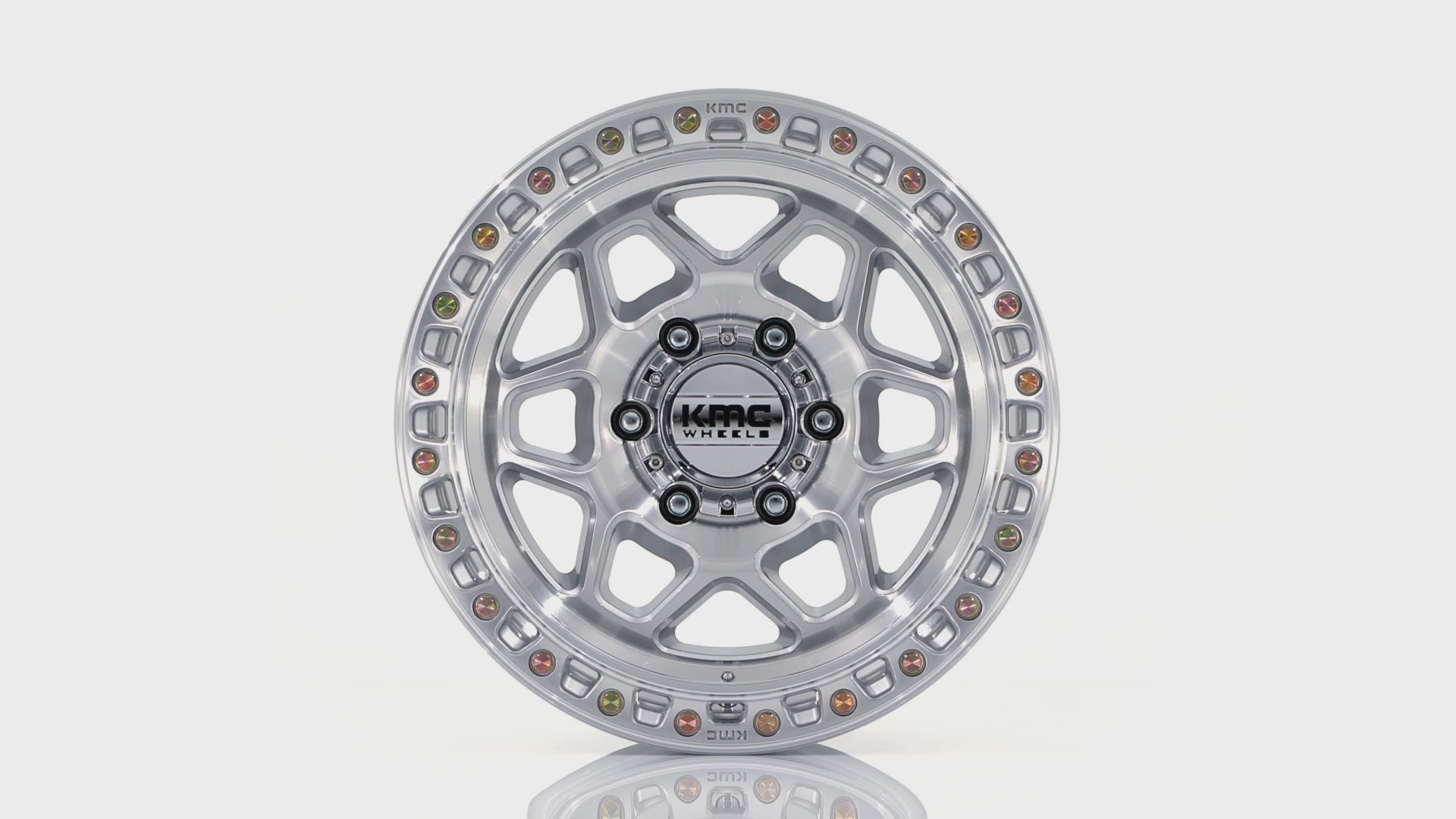 KMC ホイール KM553 TORX | GLOSS SILVER W/ MACHINED FACE