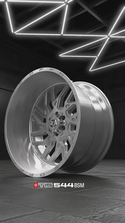 TIS Offroad Wheels TIS オフロード ホイール 544BSM | GLOSS SILVER WITH BRUSHED FACE AND LIP