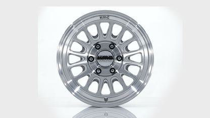 KMC ホイール KM733 IMPACT FFT | GLOSS SILVER W/ MACHINED FACE