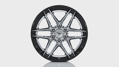 Fuel Off Road フューエルオフロード ホイール FC408 FLIGHT | CHROME W/ GLOSS BLACK LIP