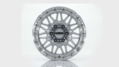 KMC ホイール KM555 ATTACK | GLOSS SILVER W/ MACHINED FACE