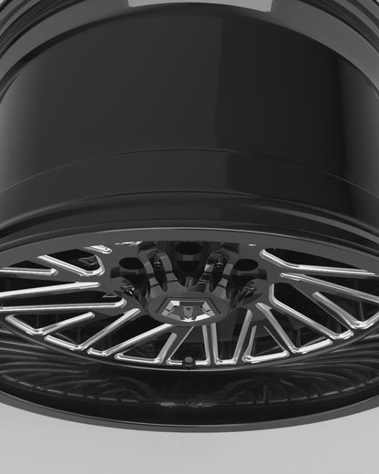 TIS Offroad Wheels TIS オフロード ホイール 553BM | GLOSS BLACK WITH CNC MILLED ACCENTS