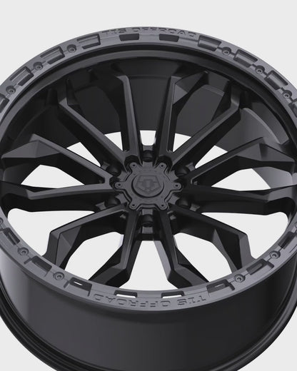 TIS Offroad Wheels TIS オフロード ホイール 556BA | SATIN BLACK WITH ANTHRACITE RING