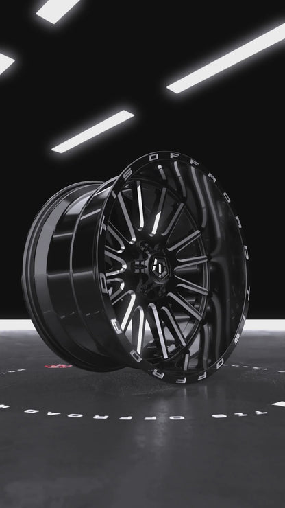 TIS Offroad Wheels TIS オフロード ホイール 567BM | GLOSS BLACK WITH CNC MILLED ACCENTS