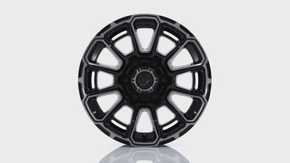 Fuel Off Road フューエルオフロード ホイール FC910 FOXHOUND | GLOSS BLACK DARK TINTED CLEAR