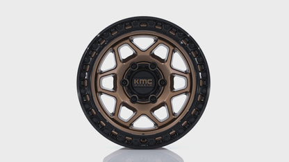 KMC ホイール KM553 TORX | MATTE BRONZE W GLOSS BLACK LIP
