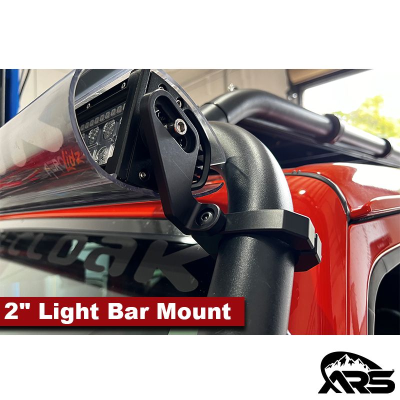 Adventure Rack Systems ライトバー用ビレットアルミマウント 2インチ チューブ対応