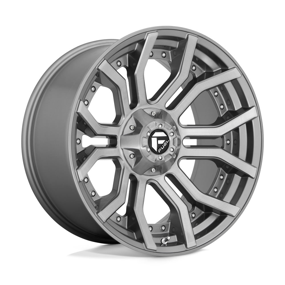 Fuel Off Road フューエルオフロード ホイール D713 RAGE PLATINUM | BRUSHED GUN METAL TINTED CLEAR