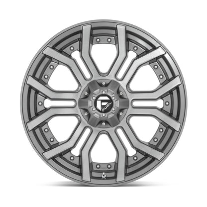 Fuel Off Road フューエルオフロード ホイール D713 RAGE PLATINUM | BRUSHED GUN METAL TINTED CLEAR