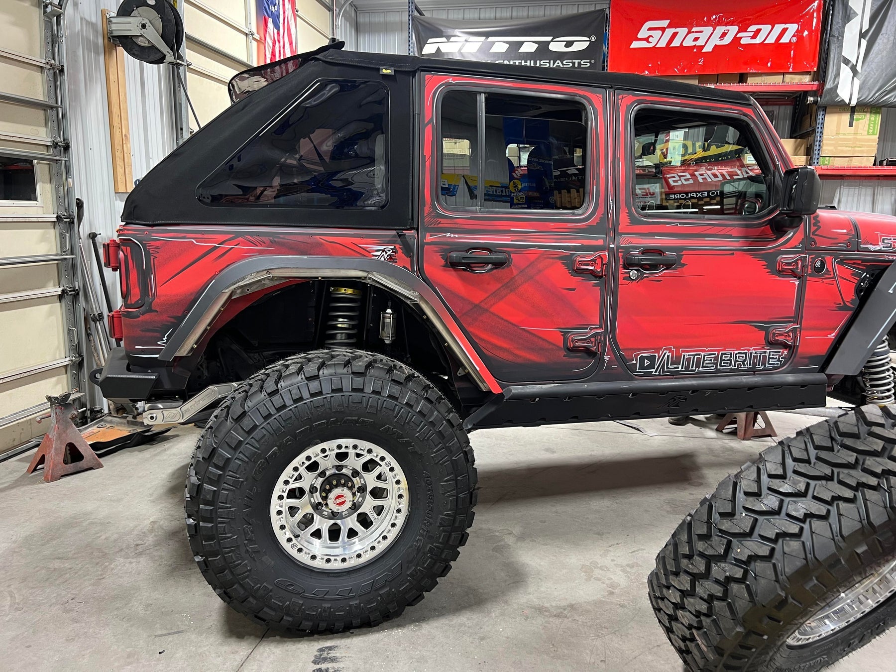 NEXT VENTURE MOTORSPORTS リアアルミニウム ハイラインフェンダー(JL