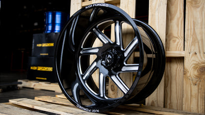 KG1 FORGED ホイール KF011 SPOOL | GLOSS BLACK MILLED