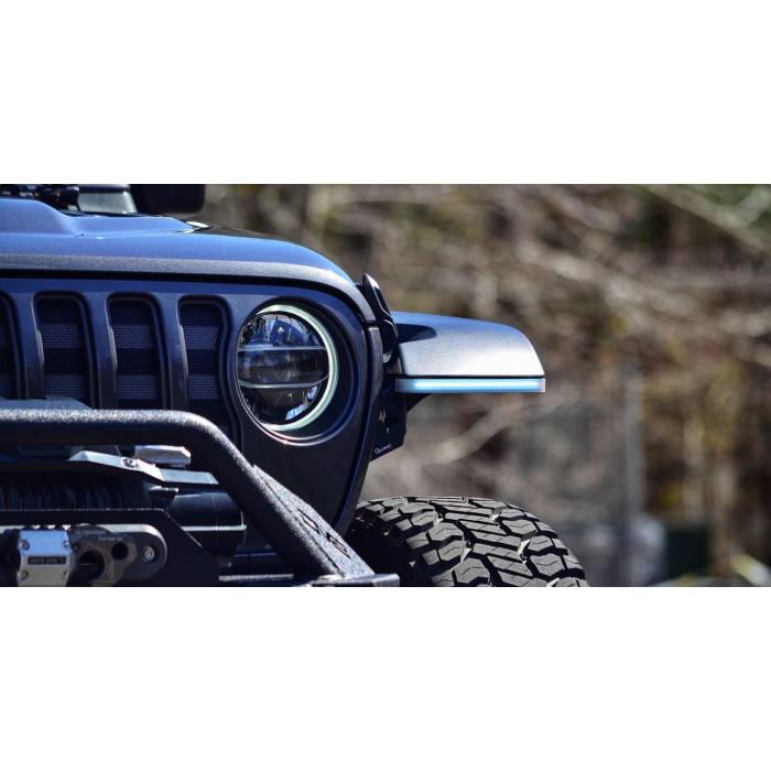 Quake LED スリム DRL フェンダー チョップ キット (JL/JT共通