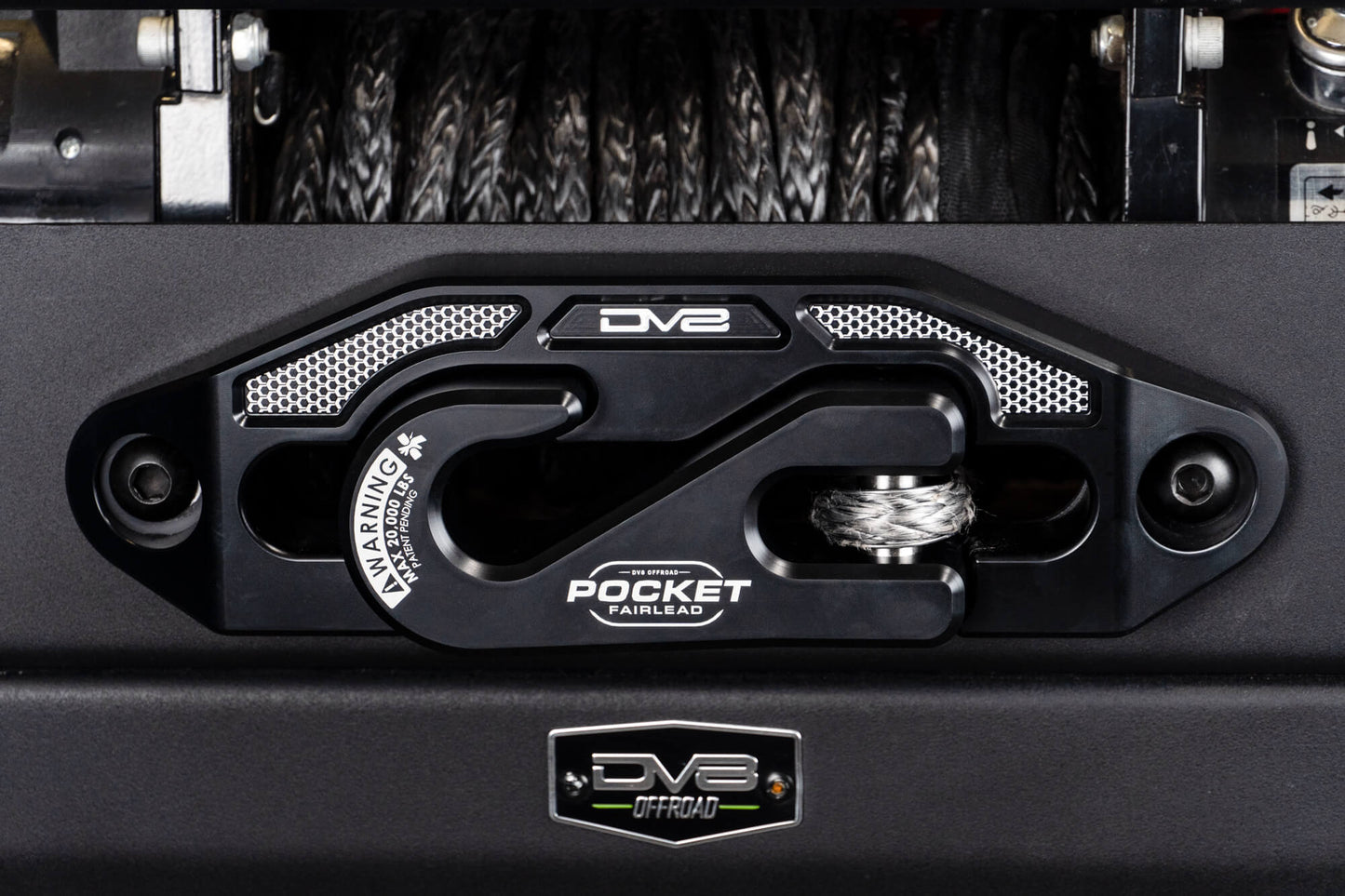 DV8 Offroad ポケットフェアリード 合成ロープ（シンセティックロープ）対応ウインチ用
