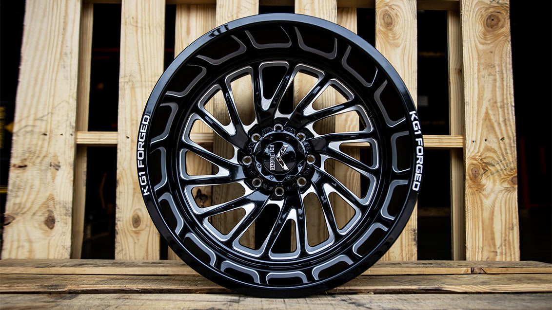 KG1 FORGED ホイール KF004 VILE | GLOSS BLACK MILLED