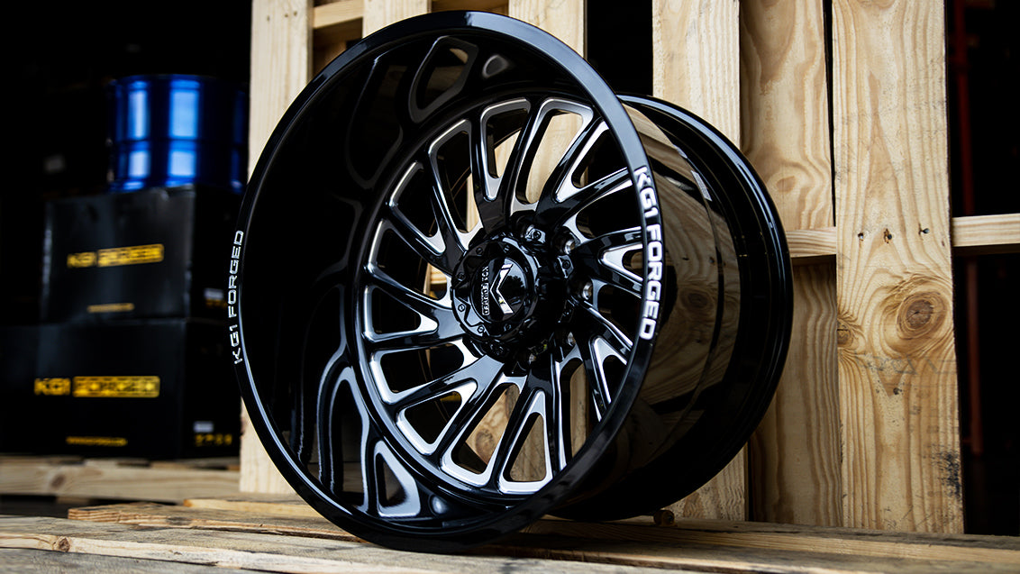KG1 FORGED ホイール KF004 VILE | GLOSS BLACK MILLED