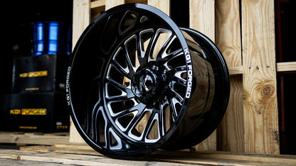 KG1 FORGED ホイール KF004 VILE | GLOSS BLACK MILLED