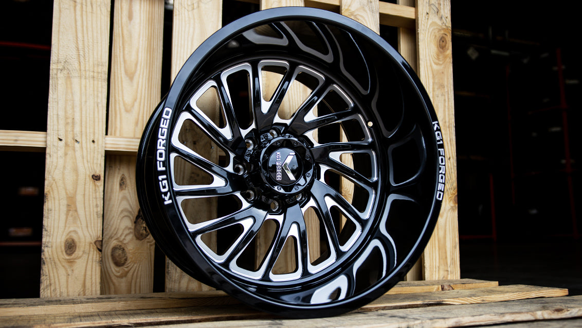 KG1 FORGED ホイール KF004 VILE | GLOSS BLACK MILLED