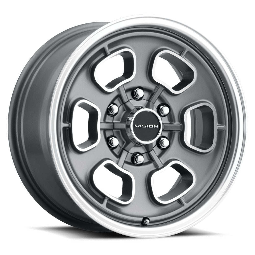 Vision Wheel ビジョンホイール 148 Shift | Satin Grey Machined Face/Lip