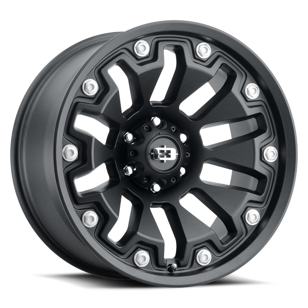 Vision Wheel ビジョンホイール 362 Armor | Satin Black with Black Bolt Inserts