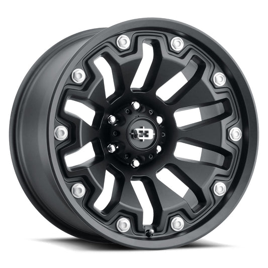 Vision Wheel ビジョンホイール 362 Armor | Satin Black with Black Bolt Inserts