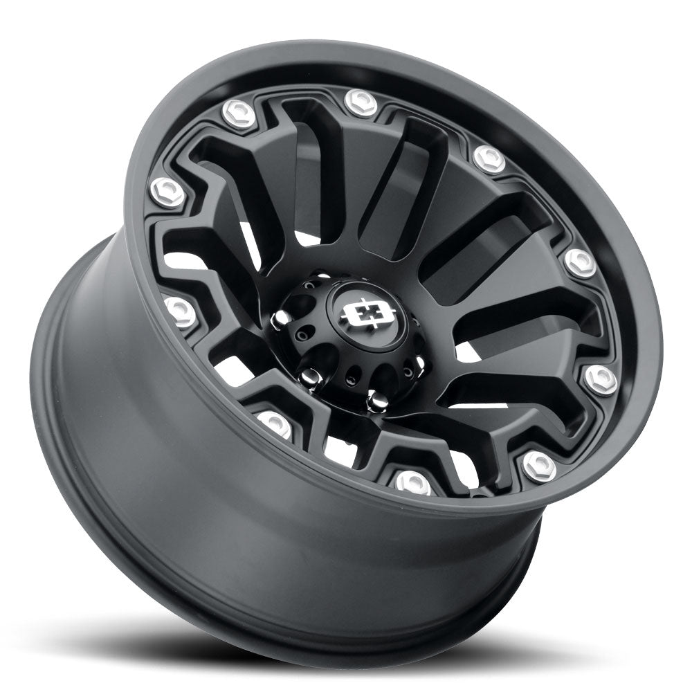 Vision Wheel ビジョンホイール 362 Armor | Satin Black with Black Bolt Inserts