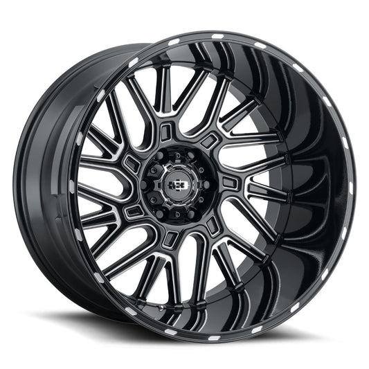 Vision Wheel ビジョンホイール 404 Brawl | Gloss Black Milled Spoke
