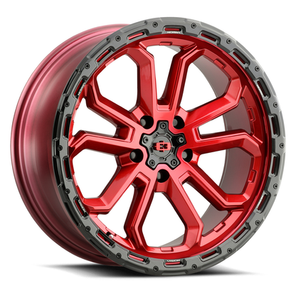 Vision Wheel ビジョンホイール 405 Korupt | Gloss Red w/Gloss Black Lip