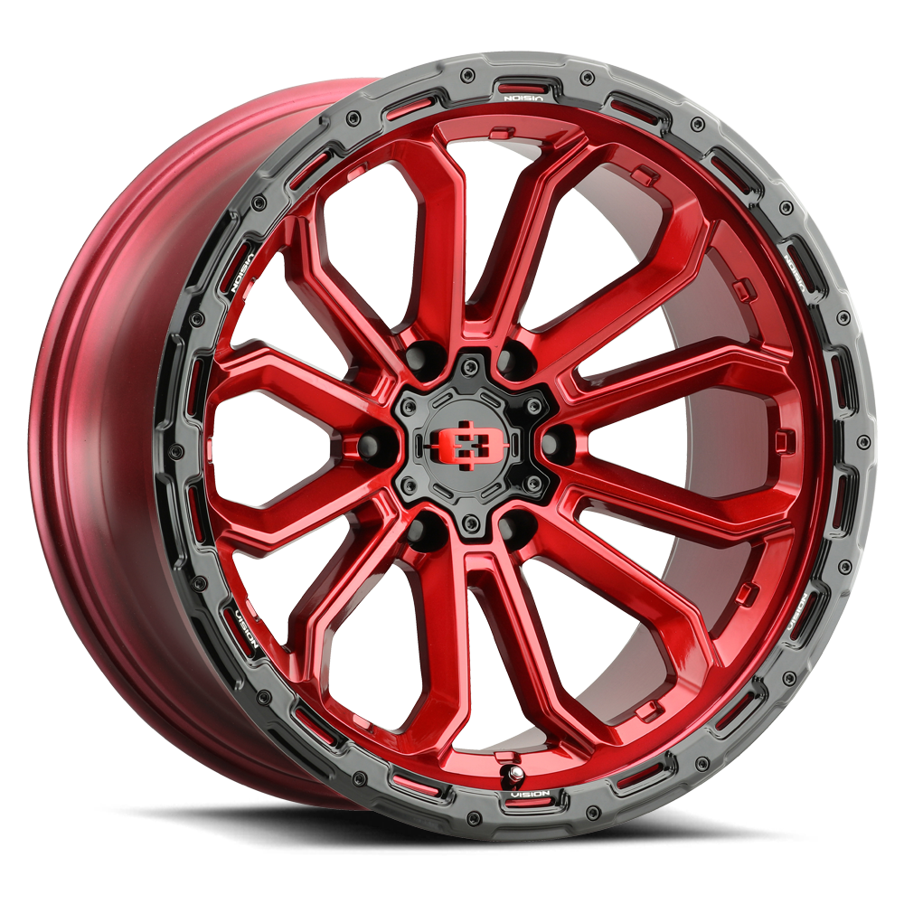 Vision Wheel ビジョンホイール 405 Korupt | Gloss Red w/Gloss Black Lip