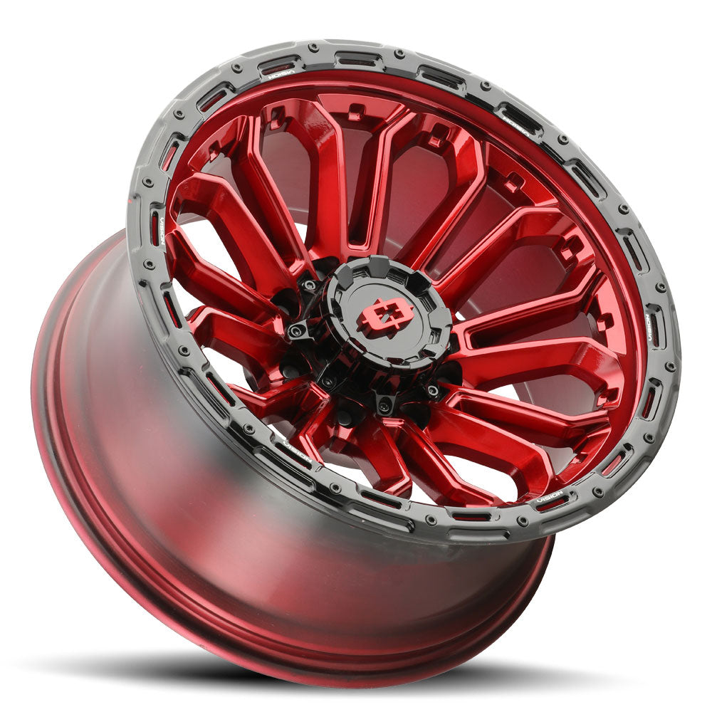 Vision Wheel ビジョンホイール 405 Korupt | Gloss Red w/Gloss Black Lip