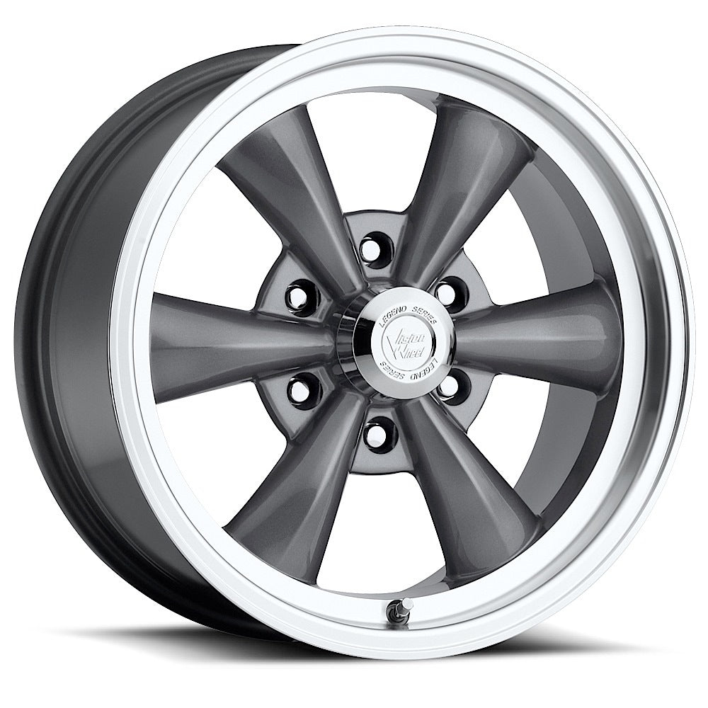 Vision Wheel ビジョンホイール 141 Legend 6 | Gunmetal Machined Lip