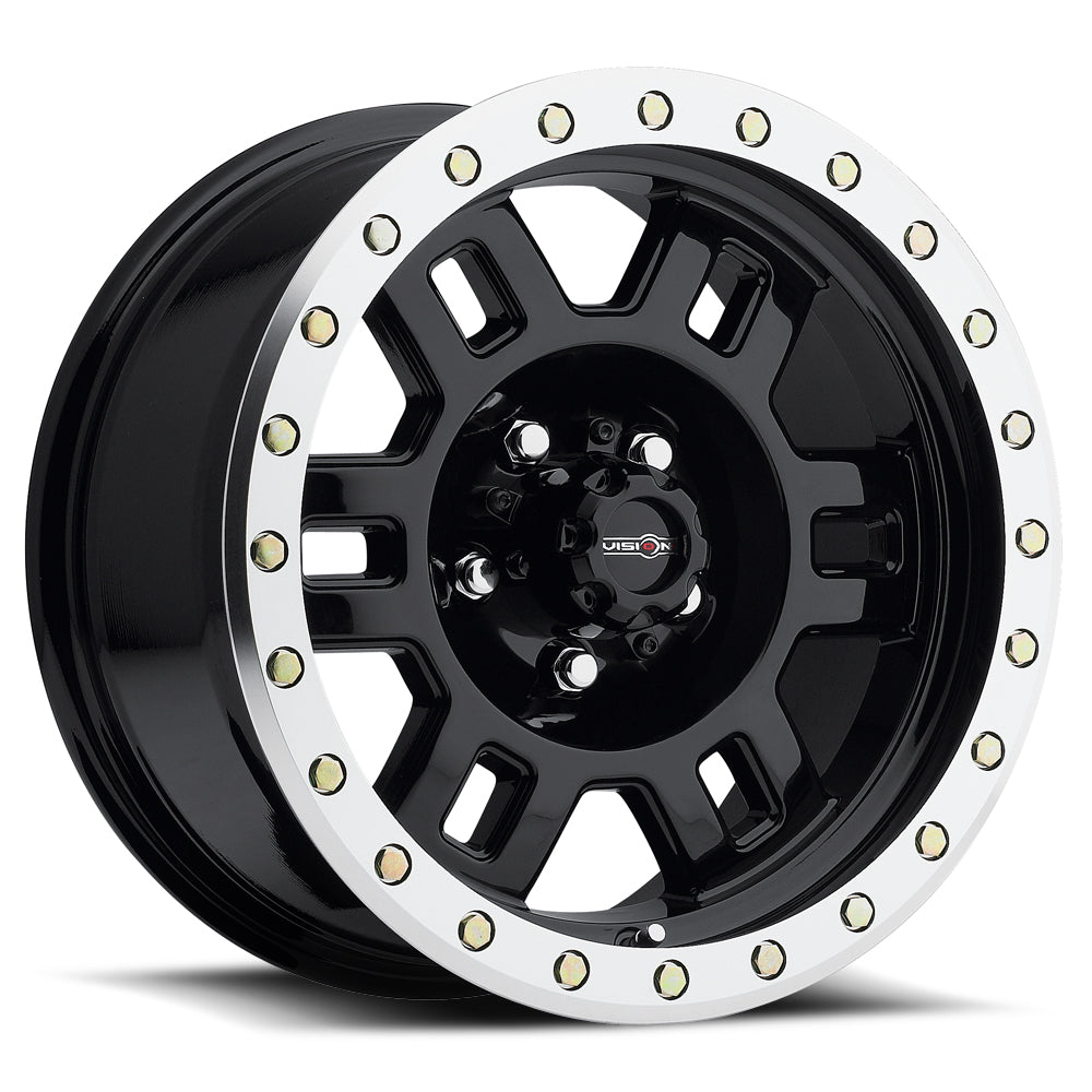 Vision Wheel ビジョンホイール 398 Manx | Gloss Black Machined Lip