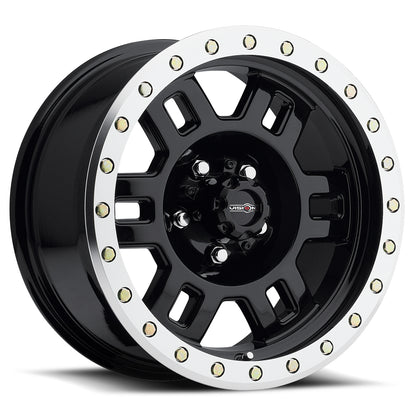 Vision Wheel ビジョンホイール 398 Manx | Gloss Black Machined Lip