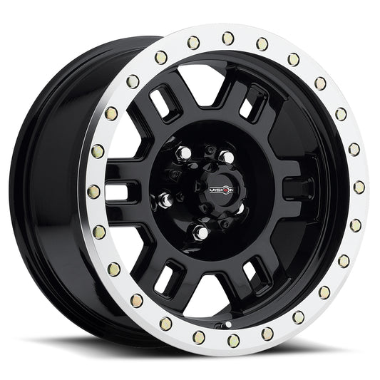 Vision Wheel ビジョンホイール 398 Manx | Gloss Black Machined Lip