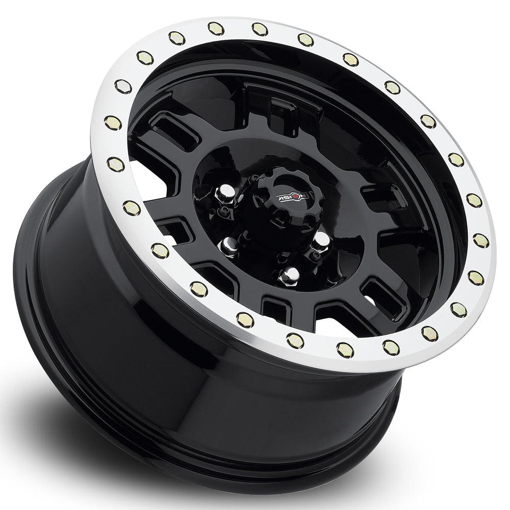 Vision Wheel ビジョンホイール 398 Manx | Gloss Black Machined Lip