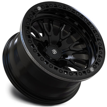 Baja Built バハビルト Renegade Forged Beadlock | Glossy Black (black ring & black bolts) フォージド鍛造ホイール