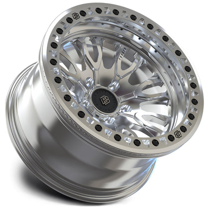 Baja Built バハビルト Renegade Forged Beadlock | Machined Raw (raw ring & black bolts) フォージド鍛造ホイール