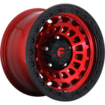 Fuel Off Road フューエルオフロード ホイール D632 ZEPHYR | CANDY RED BLACK BEAD RING