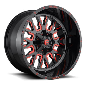 Fuel Off Road フューエルオフロード ホイール STROKE D612 | Gloss Black w/ Candy Red (JL/JT専用)