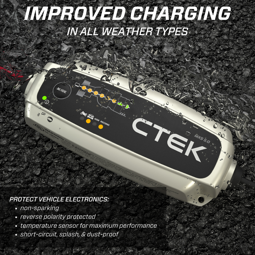 CTEK MXS 5.0 バッテリーチャージャー – アメリカンインテイク US CTEK MXS 5.0 バッテリーチャージャー – アメリカンインテイク US