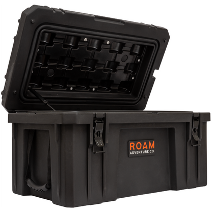 ROAM 82L Rugged Case - medium heavy-duty storage box shown in Black