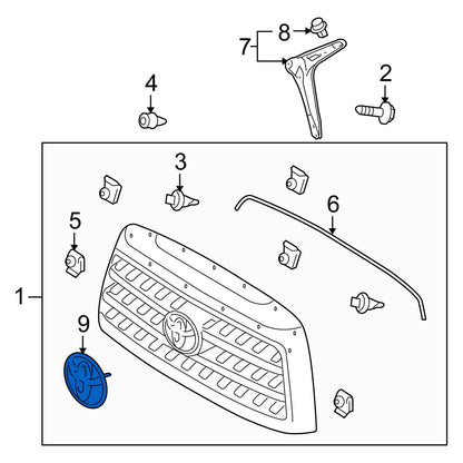 US TOYOTA 純正 グリルエンブレム (2nd タンドラ)