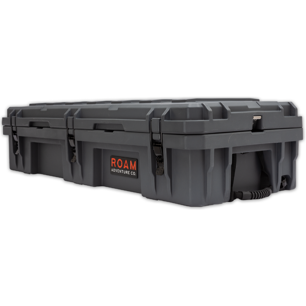 ROAM 95L Rugged Case — large low-profile durable storage box with Nylon rope handles